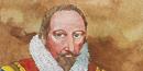 Water color portrait of Sir Walter Raleigh