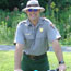 Ranger on bike