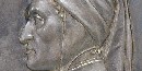 Portrait of Dante Alighieri from an 1865 commemorative medal.