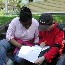 Learning about Longfellow and poetry at the Longfellow National Historic Site.