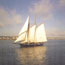 The historic Schooner Ernestina under sail