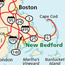 A map of southeastern Massachusetts