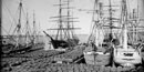 Whaling vessels in New Bedford harbor