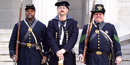 Costumed interpretation is one of many special programs offered by the Rangers of the National Parks of New York Harbor