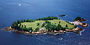 Aerial view of Saint Croix Island.