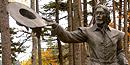 Statue on Saint Croix interpretive trail.