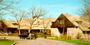 Big Meadows Lodge, completed in 1939, is listed on the National Register and typifies early park service rustic architecture.