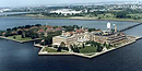 Aerial photo of Ellis Island