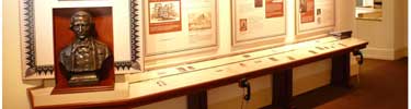Photo of exhibit panels near entreance
