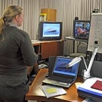 Park ranger videoconferences with students in Minnesota