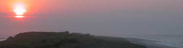 Sunrise over Fire Island's Barrett Beach.