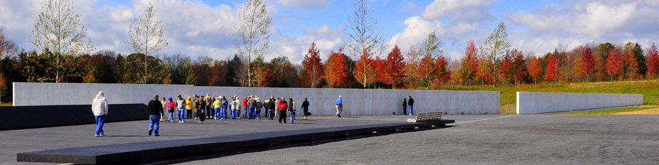 The Wall of Names at the Memorial Plaza