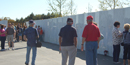 Visitors at the Wall of Names Visitors at the Wall of Names