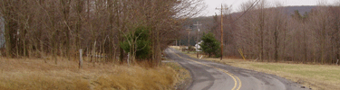 View of Buckstown Road Approaching Skyline Road