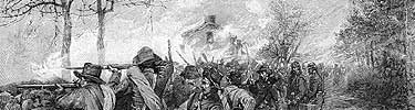 Sketch of Confederates in the Sunken Road