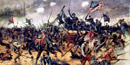 Sketch depicting fighting at Spotsylvania's Muleshoe Sketch depicting fighting at Spotsylvania's Muleshoe
