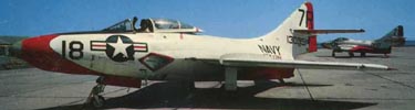 Floyd Bennett Field - F9F Panther at Floyd Bennett Field, circa 1960
