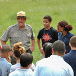 Park staff present on-site education programs throughout the park.
