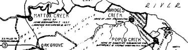 Map of Washington lands in the Northern Neck