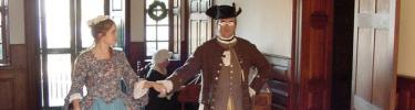 Colonial dancers at Christmas at George Washington Birthplace