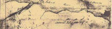 Survey at Bridge's Creek by George Washington in 1747.
