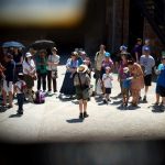 A ranger gives a tour inside Castle Williams