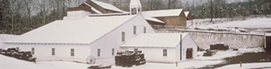 The Cast House covered with a blanket of snow.