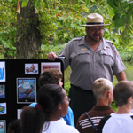 Park Ranger conducting an interpretive program