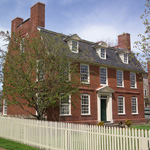 The Derby House, built in 1762, is one of the historic buildings at Salem Maritime.