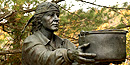 Bronze statue of a Passamaquoddy man Bronze statue of a Passamaquoddy man
