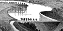 drawing of the South Fork Dam drawing of the South Fork Dam