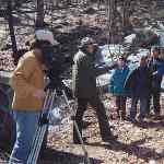 Ranger Chuck Arning shooting an episode of Along The Blackstone