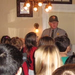Ranger with a school group