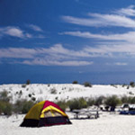 Tent in the oceanside campground. Tent in the oceanside campground.