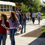 Students Arrive at The Home of Franklin D. Roosevelt NHS