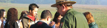 Ranger Dan with students