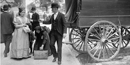 Immigrants unloading baggage Immigrants unloading baggage