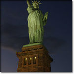 Statue of Liberty Re-lit after Hurricane Sandy