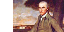 Portrait of William Floyd, painted in 1792, with his Mastic plantation in background. Portrait of William Floyd, painted in 1792, with his Mastic plantation in background.