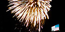 Fireworks blasting over Fort McHenry. Fireworks blasting over Fort McHenry.