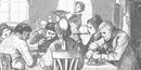 People eating in a tavern People eating in a tavern