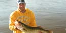 Angler with walleye Angler with walleye