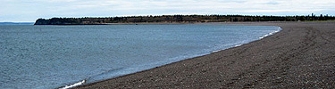View of rocky beach