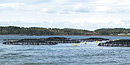 Fishing nets set in Friar Bay. Fishing nets set in Friar Bay.