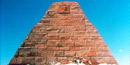 The 65 ft. h. Ames Monument near Laramie, Wyoming. The 65 ft. h. Ames Monument near Laramie, Wyoming.