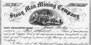 The Stony Man Mining Company issued stock certificates as depicted here. The Stony Man Mining Company issued stock certificates as depicted here.