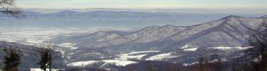 A winter view from Jewel Hollow Overlook.