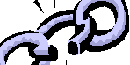 Clip art of broken chain
