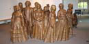 Statues in the lobby of the visitor center Statues in the lobby of the visitor center