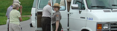 Van tours of the park